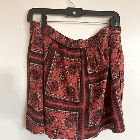 Frenchi Floral Multicolor Short Skirt - Size L - Picture 2 of 12